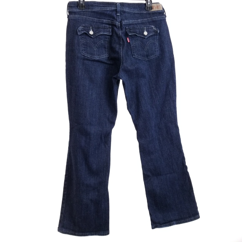SOLD Levis 515 Bootcut Jeans Womens 10S Dark Flap - Picture 3 of 8